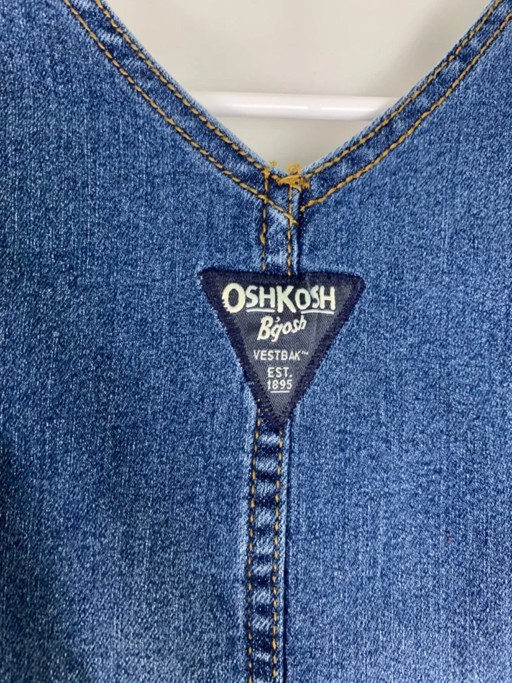OshKosh B'gosh Dark Blue Denim Overalls Kids 3T Retro Preppy